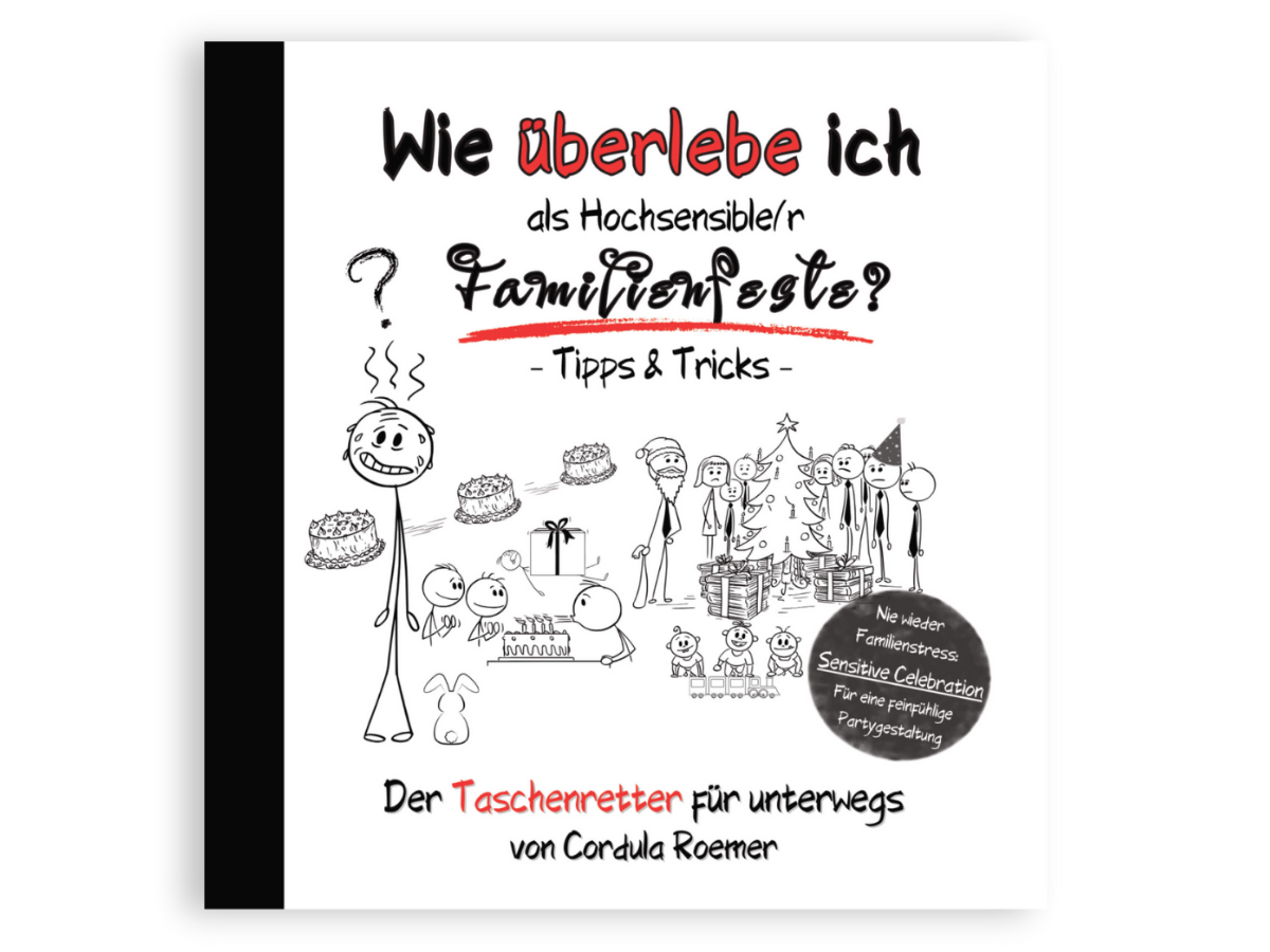 Buchcover Wie überlebe ich als Hochsensibler Familienfeste